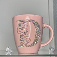 Чаша baby pink ornament  буква D
