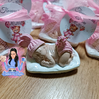 Подаръци за гости - бебе с възглавничка