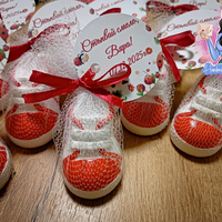 Подаръци за гости - обувка/буйка в червено ''Калинка''