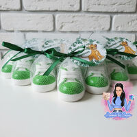 Подаръци за гости - обувка/буйка в зелено