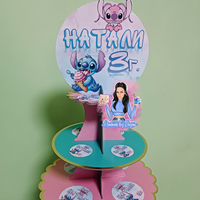 Стойка за мъфини -  ''Стич и Ейнджъл / Stitch and Angel