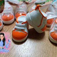 Подаръци за гости - обувка в оранжево ''Пебълс''