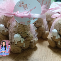 Подаръци за гости - мече със зайче