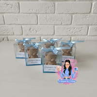 Подаръци за гости - мече с буквичка в кутия