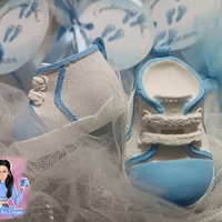 Подаръци за гости - обувка/буйка в синьо