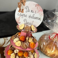 Стойка за мъфини - ''Зайче с мече''