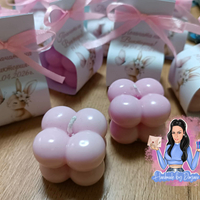 Бъбъл свещ в картонена опаковка 