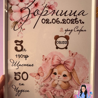 Бебешка визитка в рамка 