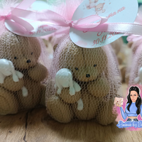 Подаръци за гости - мече със зайче