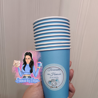 Чаши с персонализирана декорация ''Слонче в синьо