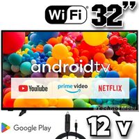 Смарт телевизор на 12 волта, Android 32SMART12V, 32 инча, Wi-Fi, Google Play