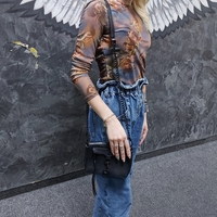 Rebecca minkoff кожена чанта