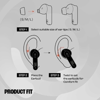 Аудио слушалки In Ear JBL Tune 230NC TWS, True Wireless, Pure Bass, Noise Cancelling, IPX4, Черен