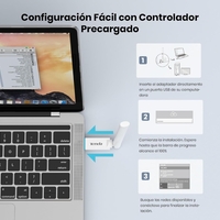 Tenda U2 Wi-Fi 6 USB адаптер AX300, антена и Wi-Fi
