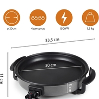 Tristar Hapjespan - 30cm - Thermostaat - 1500W