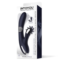 INTOYOU Royalspace вибратор с тройна функция в син цвят