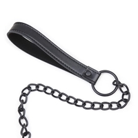 Нашийник LATETOBED BDSM LINE с каишка черен