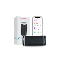 APP контрол Маструбатор Lovense Черен