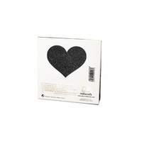 Щитета за зърна - Flash Heart Черен Bijoux Indiscrets 155 Черен