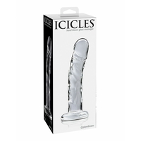 Стъклено прозрачно дилдо Pipedream Icicles