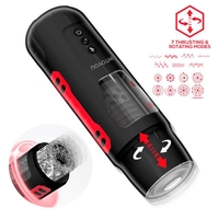 INTOYOU Pyro Advanced тласкащ, въртящ се и стенещ мастурбатор