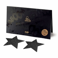Щитета за зърна - Flash Star Черен Bijoux Indiscrets 156 Черен