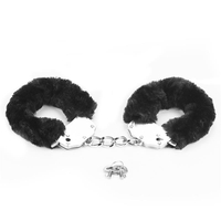 Метални белезници LOVETOY Furry Metal черни