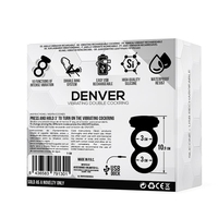 TARDENOCHE Denver Двоен пенис пръстен с вибриращ куршум