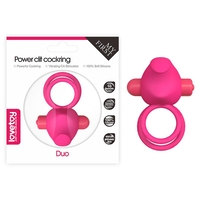 LOVETOY Двоен вибриращ пенис за клитор Power Clit Duo Pink