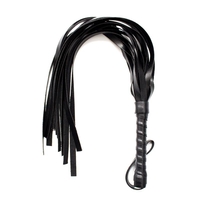 LATETOBED BDSM LINE Камшик 45 см Черен