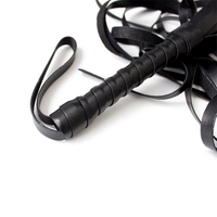 LATETOBED BDSM LINE Камшик 45 см Черен