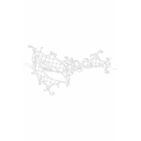 Маска за очи - Бяла Shhh Blindfold Maskarade