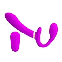 Вибратор за двойки PRETTYLOVE Thunderbird без презрамки с дистанционно управление