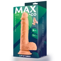 MAX & CO Dean Реалистичен дилдо с тестиси 8.5