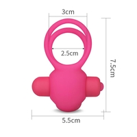 LOVETOY Двоен вибриращ пенис за клитор Power Clit Duo Pink