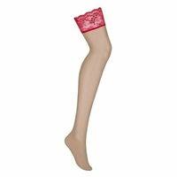 Чорапи Obsessive Lovica Червен S/M
