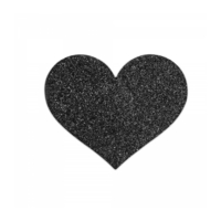 Щитета за зърна - Flash Heart Черен Bijoux Indiscrets 155 Черен
