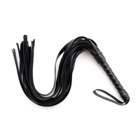 LATETOBED BDSM LINE Камшик 45 см Черен