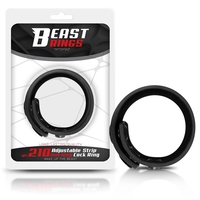 BEAST RINGS Плътен силиконов регулируем лентов пенис пръстен 15-21 см