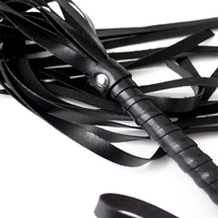 LATETOBED BDSM LINE Камшик 45 см Черен