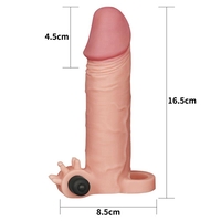 Вибрационен калъф за пенис с вибриращ куршум LOVETOY Add 2
