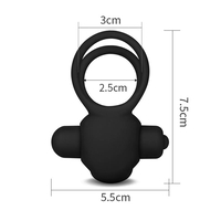 LOVETOY Power Clit Duo – двоен вибриращ пръстен за пенис с клиторен стимулатор