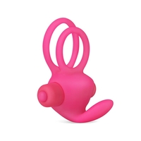 LOVETOY Двоен вибриращ пенис за клитор Power Clit Duo Pink
