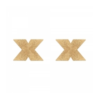 Щитчета за зърна - Flash Cross Златист Bijoux Indiscrets FLASH