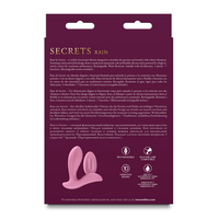 Анален вибратор тип тапа с дистанционно NS Novelties Secrets Син