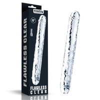 Двойно дилдо LOVETOY Flawless Clear 12