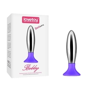 Анална тапа LOVETOY Bobby метал и силикон, лилава