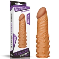 LoveToy реалистичен калъф за пенис | +5 см дължина и +30% дебелина