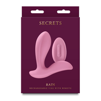 Анален вибратор тип тапа с дистанционно NS Novelties Secrets Син