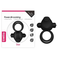 LOVETOY Power Clit Duo – двоен вибриращ пръстен за пенис с клиторен стимулатор